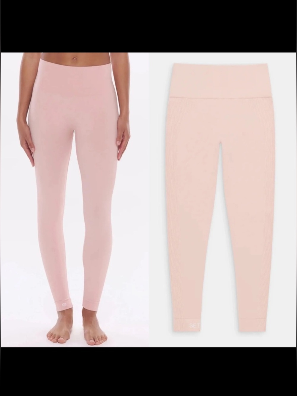 SET ACTIVE x Madhappy Sculptflex Ballerina Pink Seamless Leggings XS